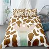 Cartoon Giraffe Tropical Animals Comfortable Duvet Quilt Cover Pillowcase Bedding Set Children Bedroom Decoration Home Textile