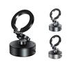 Magnetic Wireless Charger Suction Phone Mount For Car, 3-Shaft Folding Hands-Free Mobile Phone Holder Silent Navigation Bracket For Most Smartphones