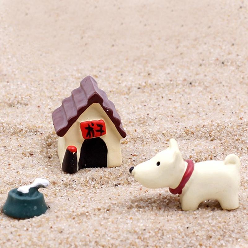 Творчество DIY суккулентные растения горшечная культура Microlandschaft фея собака украшение дома аксессуары