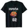 Hotselling Summer Breathable Tshirt Unisexs High Quality Round Neck Spain 82 Spanish Mascot 1982 Football Tshirt Tops