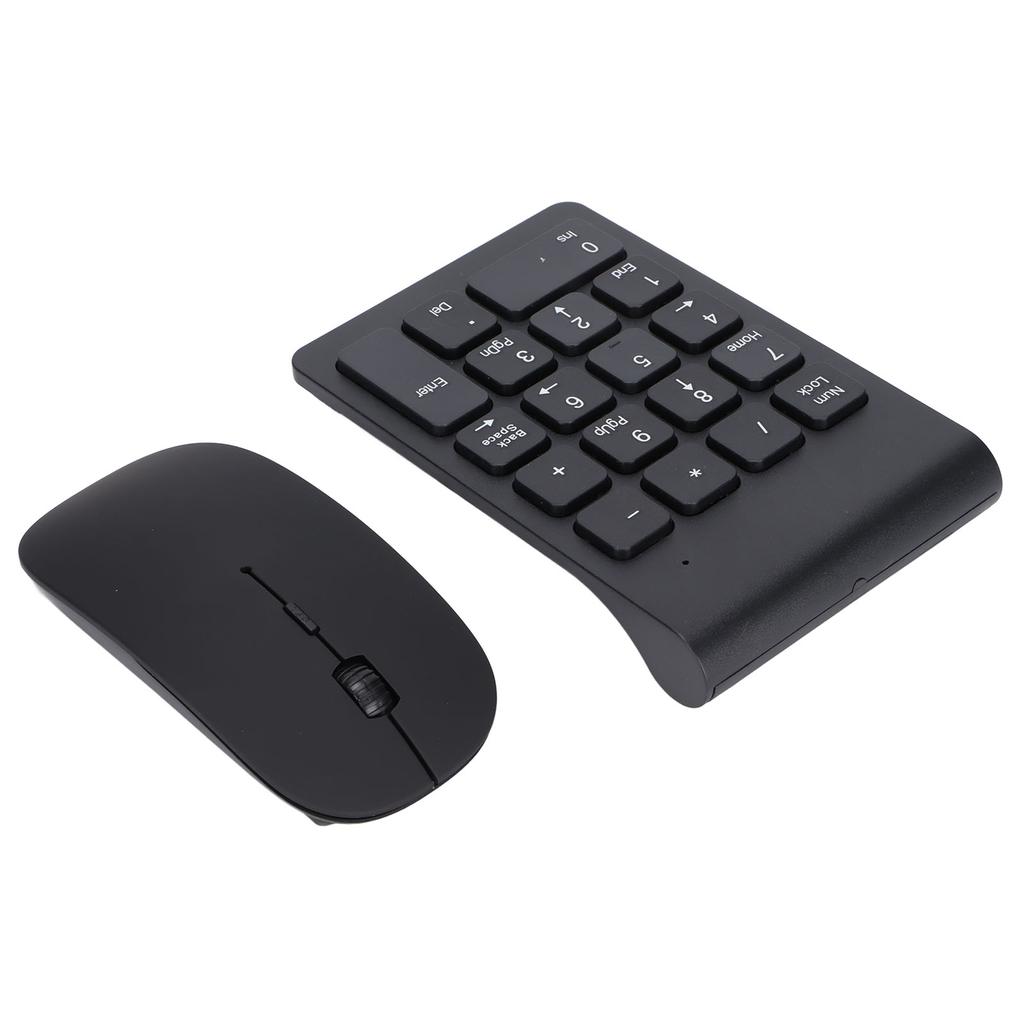 Цифровая клавиатура Plug and Play 2.4GHz беспроводная технология 1200 DPI чувствительная прочная мышь с цифровой клавиатурой