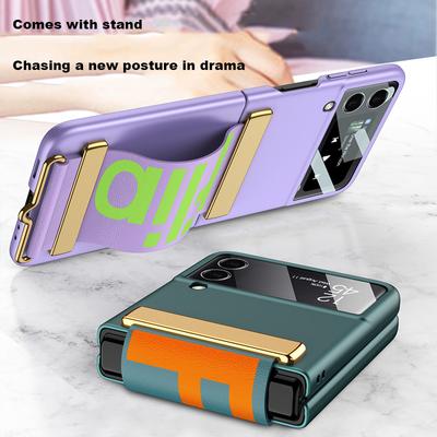 Чехол для Z Flip3 с ремешком для камеры, защитный чехол для стекла для Samsung Galaxy Z Flip3 5g, чехол-браслет, пластиковая задняя крышка для ПК