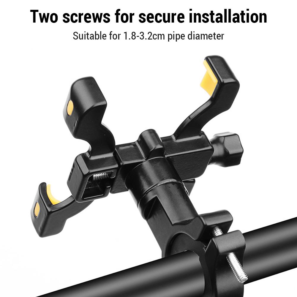 Telescopic Phone Mount Cycling Phone Holder Aluminum Alloy Bike Phone Holder