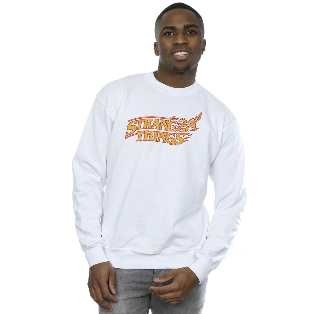 Netflix Mens Stranger Things Logo Breaking Sweatshirt