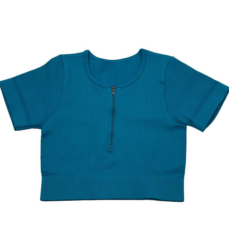 Женский бесшовный костюм для йоги с высокой талией — впитывающий пот, приподнимающий бедра, облегающий, с длинным рукавом, для фитнеса.