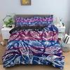 Dark Blue Peacock Feather Duvet Cover Feather Elegant Theme Chic Floral Quilt Cover for Women Teen Boys Girls Bedroom Decoration