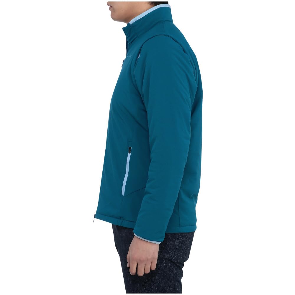 Mizuno Breath Thermo Golf Ink with Removable Sleeves and Mizuno Move Tech E2MEB506 Jacket, Men's, Blue, Heat-Generating Material,