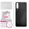apgo Protective Skin Sticker for the Back Compatible with Vivo S1, Wrap Film, Foil, Vinyl - Pattern Black Leather