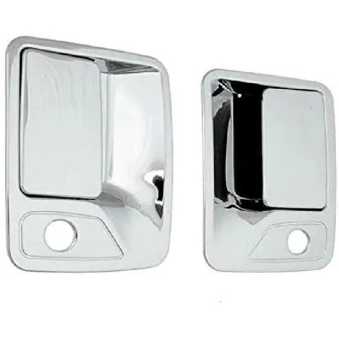 Chrome Door Handle Covers for Ford F250 F350 F450 SUPER DUTY 1999-2016 (2 Doors) - WITH Passenger Keyhole