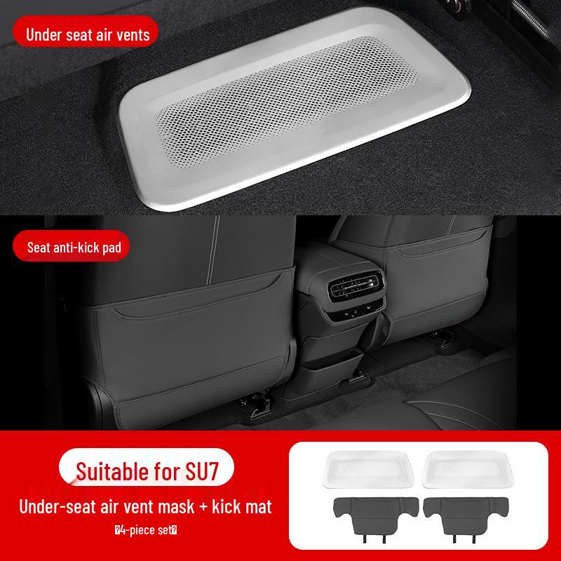 Xiaomi SU7/YU7 Under-Seat Air Vent Dustproof Net & Anti-Clog Cover for Car Interiors