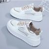 Модные кроссовки на платформе для бега Женские теннисные туфли Женские кроссовки на массивной подошве белые Повседневная вулканизированная обувь