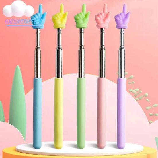 Указатель для учителя чтения макарон с пальцами - выдвижной указатель с матовой ручкой из нержавеющей стали, регулируемой длины