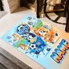 Soccer Fun Bluey Customize Text Floor Mat Perfect for Bedrooms Dormitory Kitchen Hallway Anti-slip Rug Decorate Offices Best for Christmas