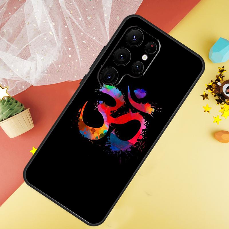 OM Yoga GOA Zen Symbol Phone Case For Samsung Galaxy S26 S25 Ultra S23 FE S21 S20 S22 S24 Ultra S10 Plus Cover Coque