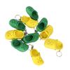 10pcs Mini Slipper Keychain Cute Silicone Slipper Keychain Adorable Little Shoes Keychain for Car