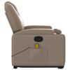 Massage Recliner with Rising Function Cappuccino Brown Artificial Leather