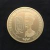 Gold Plated Egyptian Queen Nefertiti Commemorative COINS Collect Bitcoin Collection Gifts