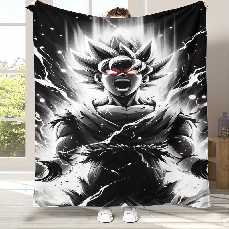 Аниме D-Dragon Ball Игра Мультфильм Фланелевое Одеяло, Ультра Мягкое Теплое Плюшевое Покрывало для Дома Спальни Кровати Дивана Офиса Кемпинга
