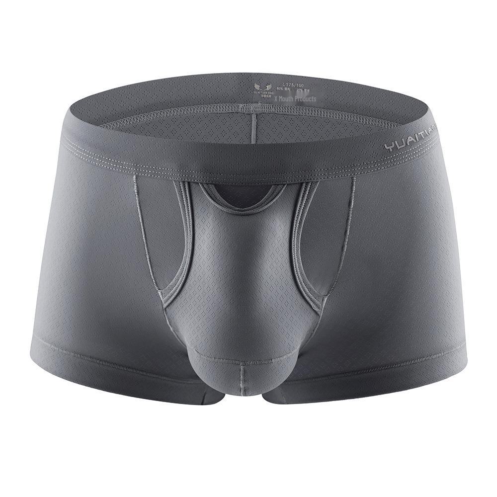 Мужские боксеры-трусы из нейлоновой сетки с дышащей отделкой и средней посадкой, японский стиль