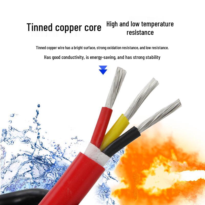 Ultra-Soft Silicone High-Temperature Resistant Power Cable: 2-Core/3-Core/4-Core Antifreeze Sheathed Wire.