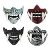 Halloween Red Prajna Mask cosplay Japanese-style half-face Hannya mask for parties and events