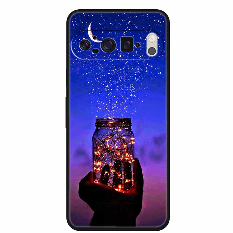 Phone Case For Google Pixel 10 Pro XL Back Cover Case Shockproof Black Silicone Soft Funda For Google Pixel 10 Pro Case 10Pro XL