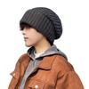 Shefun Knit Perfect for and Warm for Skiing and Plus Thick JP235 Men's Beanie, Commuting, Fall, Winter, Snowboarding, Sizes, Slimming, Soft, Wool,