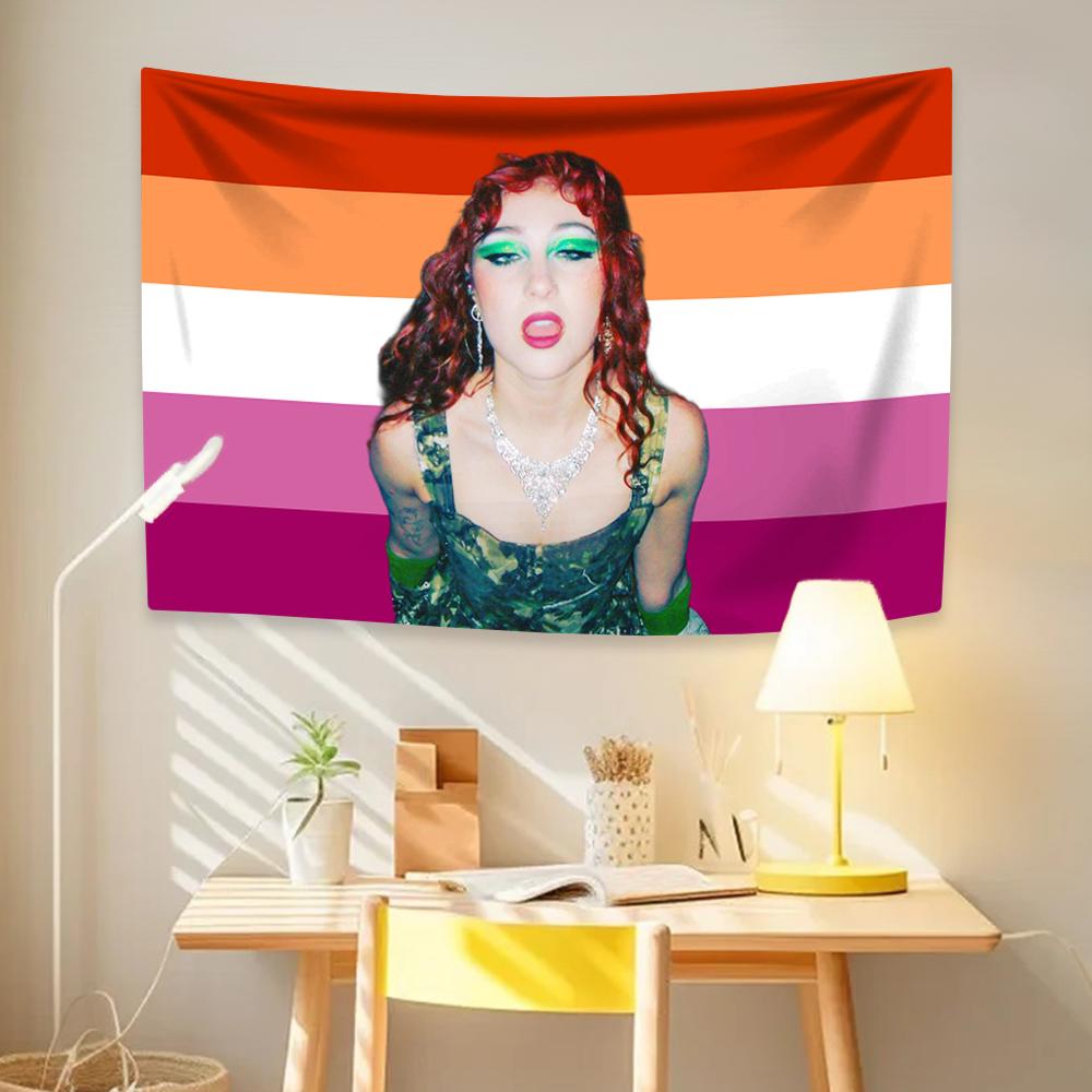 Гобелен Chappells Star Roan Розовый Американский флаг Девушка Настенный декор для комнат в общежитии колледжа Вечеринки для фанатов Концертный фон