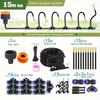 Hose Patio Misting Cooling System Garden Irrigation System Kit with 360-degree Bendable Nozzles for Greenhouse Lawn Watering