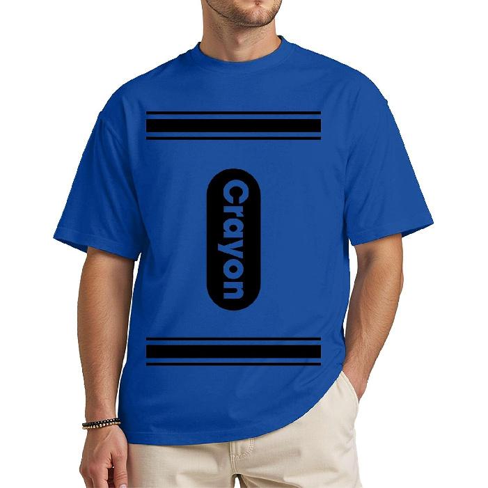 Funny Crayon Halloween Shirt, Unisex Costume T-Shirt for Adults and Teens