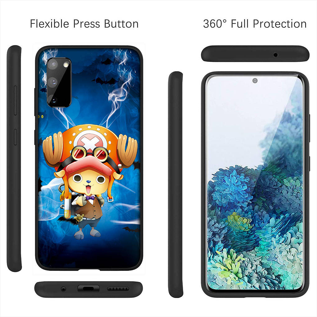 Чехол для iPhone 16 15 Xiaomi Redmi Note 14 13 12 11 Pro Max X 16e Samsung Galaxy S25 S24 S23 Moto OPPO Huawei One Piece Луффи Тони Чоппер Чехол для телефона