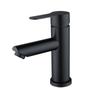 Basin Sink Bathroom Faucet Deck Mounted Hot Cold Water Basin Mixer Taps Matte Black Silver Sink Tap Crane Stainless Steel Faucet