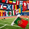 Xvggdg  48 шт.   2026 Флаг Кубка мира по футболу 14x21 см  Маленький флаг мира Подвесной флаг НОВЫЙ флаг стран Кубка для бара Гирлянда Декор