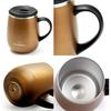 GRANDTIES Premium Vacuum Insulated Mug, 460ml, Available in 19 Colors, with Easy-Open Sliding Lid, Stainless Steel Double-Wall Vacuum Insulation, and