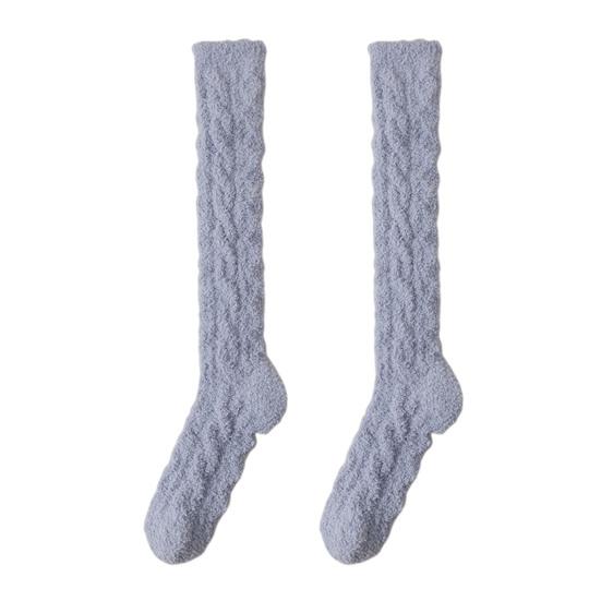 Fuzzy Socks for Women Knee High Fluffy Stockings Soft Warm Cozy Slipper Socks Plush Winter Long Floor Socks