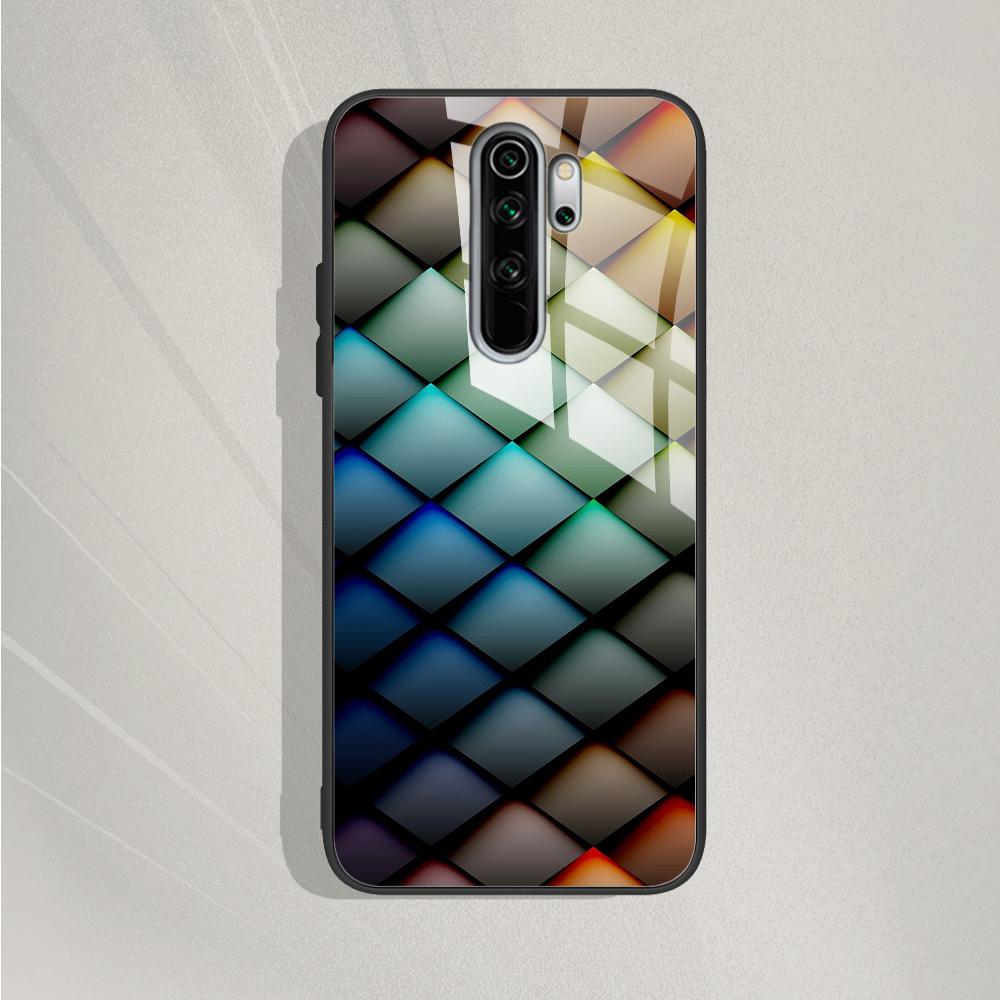 Для Xiaomi Redmi Note 8 Pro Чехол Закаленное Стекло Узор Силиконовый Чехол Чехлы Для Телефона Для Redmi Note 8 Note8 Note 8T 8 t Fundas