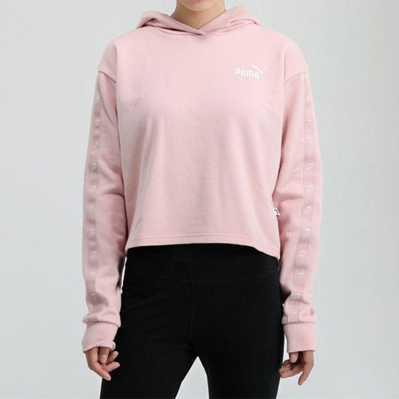 Puma Толстовки Женские Розовые С капюшоном Умеренные Обычные 586592-15