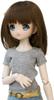 [Petite Marie] Короткорубашка, совместимая с MDD, Универсальная, Простая, Светло-серая, С круглым вырезом, Повседневная футболка, Повседневная, Для кук 40 см, BJD, Кукла