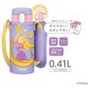 Thermos Vacuum Insulated Straw Bottle, 410ml, Purple Pink, for Kids, Perfect for School or Kindergarten, FJV-400FDS PL-P