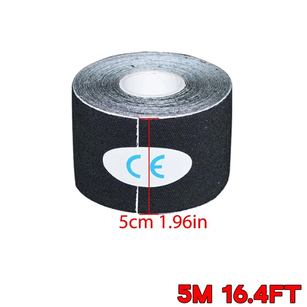 Прочный и безопасный спортивный кинезио тейп для мышц, эластичный пластырь для снятия боли в коленях, растяжений, спортивные наклейки для восстановления, фитнес-бандажи