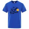 Le Tour De franceS T Shirts Women Men Bicycle Cycling Jersey Printing Tour De France Cycling Unisex Tee Street  Loose Sports Top