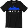 Футболка Seattle Est 1869 - Значок с силуэтом города Сиэтл Мужская футболка Унисекс