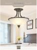 American Retro Semi-Flush Mount Chandelier for Modern Living Spaces - Bedroom, Dining Room, Balcony, Hallway, and Foyer Lighting.