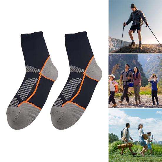 1 пара водонепроницаемых носков, 3-слойные, дышащие, влагоотводящие, для мужчин и женщин, для активного отдыха, зимнего туризма, кемпинга, катания на лыжах, вброд, рыбалки, компрессионные носки