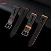 Дышащий ремешок для часов из натуральной кожи для Omega Business Crazy Horse из телячьей кожи, спортивный браслет, ремешок для часов 20 мм 21 мм 22 мм 24 мм
