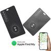 Ультратонкая карта-трекер с беспроводной зарядкой, работает с Apple Find My (Только iOS) Водонепроницаемый умный трекер для кошелька