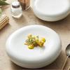 Molecular Tableware White Chinese-style Ceramic Special-shaped Dinner Plate Snacks Dish Hotel Restaurant Commercial Small Plate