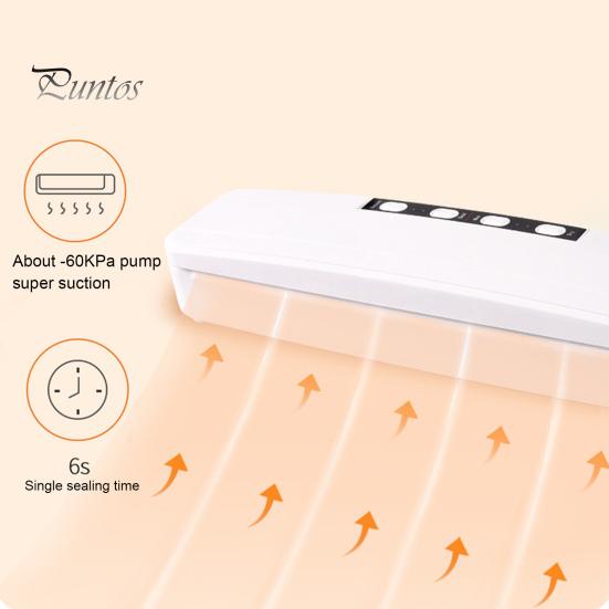 Автоматическая вакуумная машина для упаковывания пищевых продуктов, сильная мощность всасывания, машина для упаковывания пищевых продуктов, высокоэффективный воздушный упаковщик для хранения продуктов питания