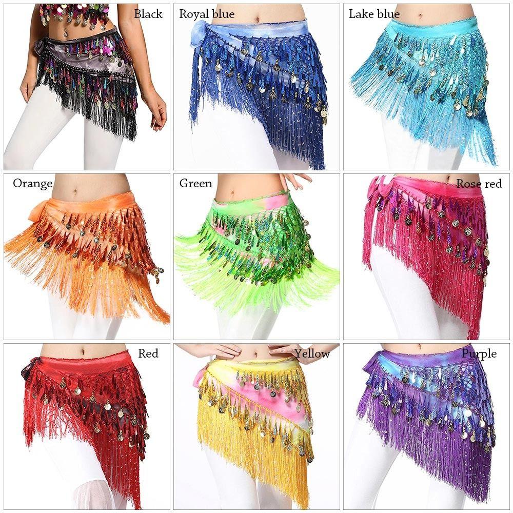 For Thailand/India/Arab Show Costumes Tassels Belly Dance Belt Hip Scarf Waist Chain Dancer Skirt