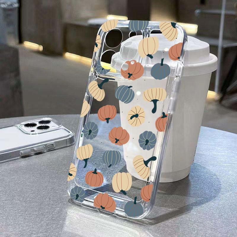 Модный чехол для телефона с рисунком на Хэллоуин, прозрачный Funda, для iPhone 17 16 15 13 12 11 ProMax Pro Plus, противоударный carcasa, корпус телефона